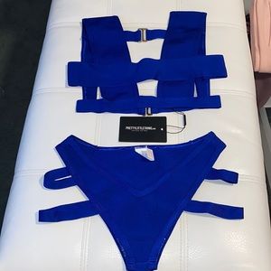 PrettyLittleThing Blue Bikini - Size 10